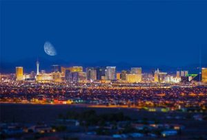 View of Las Vegas NV skyline